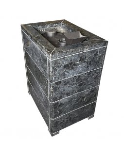 Чугунная печь Verona 26 ГАЗ Закрытая каменка Aisi-304 облицовка Пироксенит-foto6