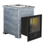 Печь для бани Воевода 20 Д-1 в КАМЕННОЙ ОБЛИЦОВКЕ