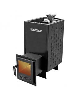 Печь Тундра-16 со стеклом конвекция Закрытая каменка-foto3