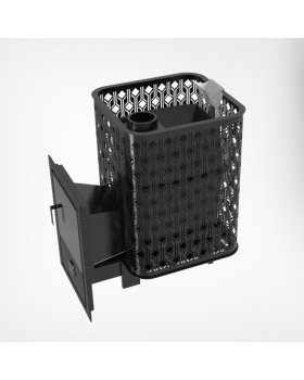 Чугунная печь для бани Verona 50 Закрытая каменка из нержавеющей стали-foto5