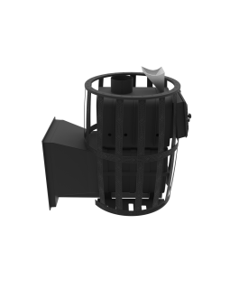 Печь-Камин для бани Воевода 20 Д-1 сетчатый кожух Закрытая каменка-foto6