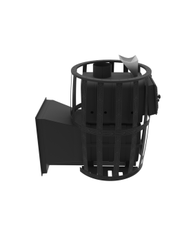 Печь-Камин для бани Воевода 20 Д-1 сетчатый кожух Закрытая каменка-foto5