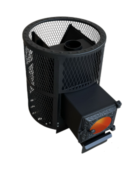 Печь для бани "Корвет" 24 сетчатый кожух ДТ3-стекло-foto2