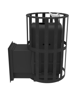 Печь-Камин для бани Воевода 15 Д-2 сетчатый кожух Закрытая каменка-foto5