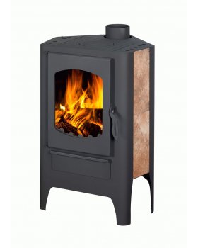 Печь-камин ЭКОКАМИН БАВАРИЯ ЭКО УГЛОВАЯ с плитой