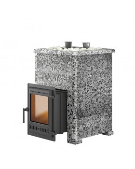 Печь для бани Эверест "Steam Master 30 ЧУГУН" Пироксенит Элит, S-40
