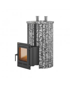 Печь для бани Эверест "Steam Master 38 ЧУГУН" Ламель Пироксенит Элит, S-20