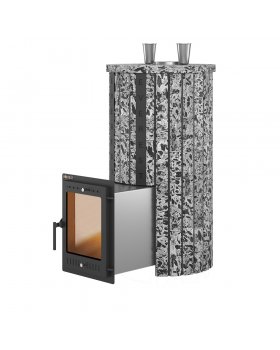 Печь для бани Эверест "Steam Master 44 INOX" Ламель Пироксенит Элит, S-20