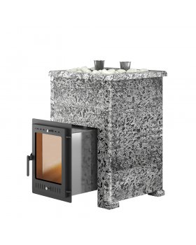 Печь для бани Эверест "Steam Master 30 INOX" Пироксенит Элит, S-40