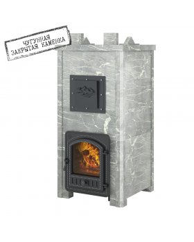 Печь Эверест "Легкий пар Профи" каменка из чугуна, Талькохлорит, S-50 мм Б/В