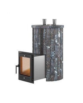 Печь для бани Эверест "Steam Master 38 INOX" Ламель Амфиболит, S-20