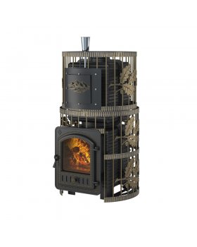 Печь для бани Эверест "Легкий пар Профи" Ковка Б/В (закрытая каменка из нерж. стали)-foto3