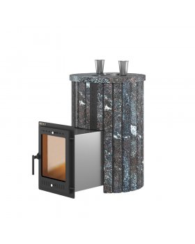 Печь для бани Эверест "Steam Master 30 INOX" Ламель Амфиболит, S-20