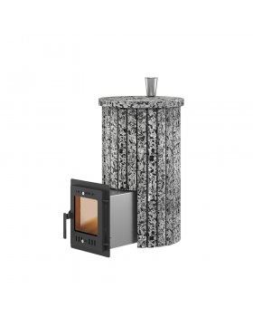 Печь для бани Эверест "Steam Master 24 INOX" Ламель Пироксенит Элит, S-20