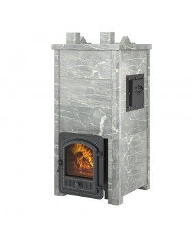 Печь Эверест "Легкий пар Профи" каменка из нерж. стали, Талькохлорит, S-50 мм-foto7