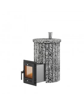 Печь для бани Эверест "Steam Master 18 INOX" Ламель Пироксенит Элит, S-20