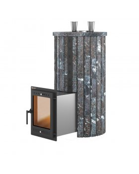 Печь для бани Эверест "Steam Master 44 INOX" Ламель Амфиболит, S-20