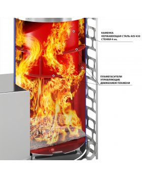 Печь для бани Эверест "Steam Master" 44 INOX (320M)-foto3