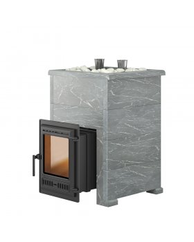 Печь для бани Эверест "Steam Master 30 ЧУГУН" Талькохлорит, S-40