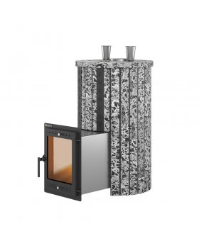 Печь для бани Эверест "Steam Master 38 INOX" Ламель Пироксенит Элит, S-20