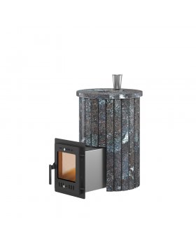 Печь для бани Эверест "Steam Master 18 INOX" Ламель Амфиболит, S-20