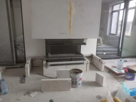 Каминная топка АСТОВ П3С 12057 с шибером 3D дно темная керамика