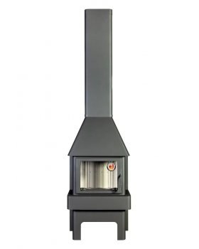 Камин БАВАРИЯ ТРИ СТЕКЛА графит-foto2