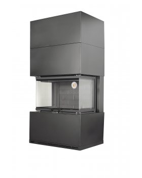 Камин РОДОС 800 черный шамот