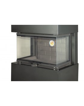 Камин РОДОС 800 черный шамот-foto2