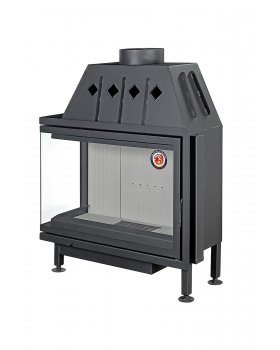 Каминная топка Экокамин Альфа 1000 L два стекла левая-foto3