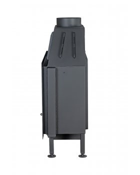 Каминная топка Экокамин Альфа 1000 LB два стекла левая черный шамот-foto4