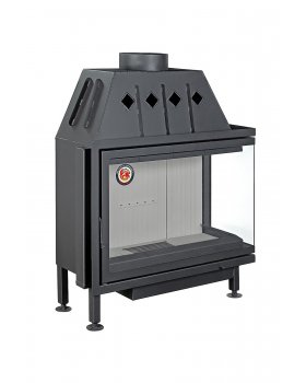 Каминная топка Экокамин Альфа 1000 R два стекла правая-foto3