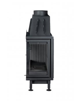 Каминная топка Экокамин Альфа 1000 RB два стекла правая черный шамот-foto6