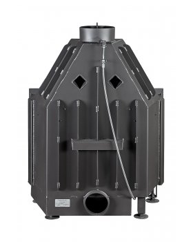 Каминная топка Экокамин Альфа 800 B черный шамот-foto5