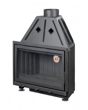 Каминная топка Экокамин Альфа 800 B черный шамот-foto7