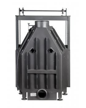 Каминная топка Экокамин Альфа 800 KВ с контргрузом черный шамот-foto5