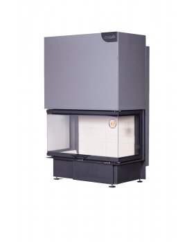 Каминная топка Экокамин ДЕЛЬТА 1000 K три стекла