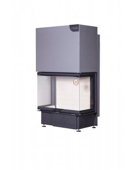 Каминная топка Экокамин ДЕЛЬТА 800 три стекла принтинг