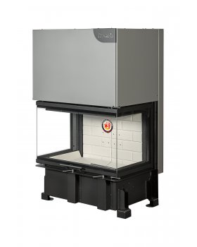 Каминная топка Экокамин ДЕЛЬТА 800 три стекла принтинг-foto3