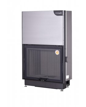 Каминная топка Экокамин ВЕГА 1000 MB принтинг черный шамот