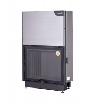 Каминная топка Экокамин ВЕГА 1000 MPB подовое горение принтинг черный шамот