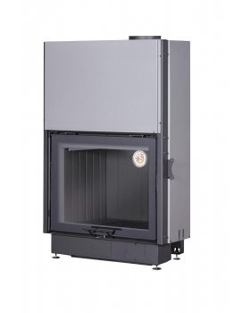 Каминная топка Экокамин ВЕГА 800 B принтинг черный шамот