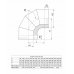 HF 30-50Z Сэндвич-колено 90° 115х200