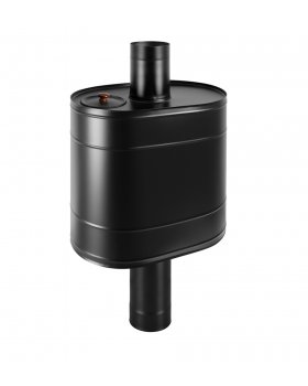 Бак BLACK на трубе 55л д.115 (Овальный) (AISI 439)