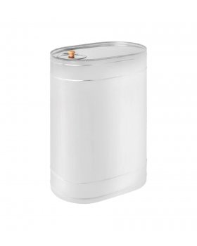 Бак нержавейка 60л под контур (Вертикаль, овальный) (AISI 439)