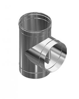 Тройник нерж. (AISI 430/0,8мм) 90* д.115