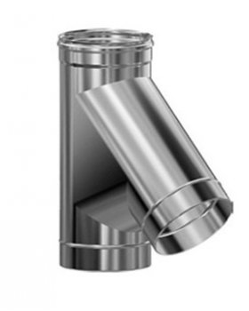 Тройник нерж. (AISI 430/0,8мм) 45* д.200