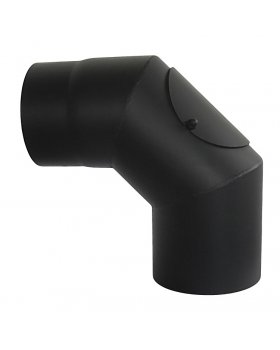 Отвод LAVA с ревизией 90°, сталь 2мм, d150мм