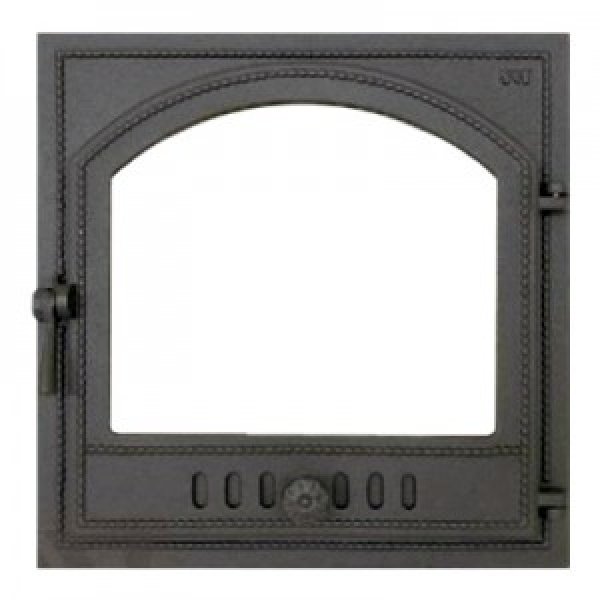 405 SVT каминная дверца со стеклом(одностворчатая) (410х410)