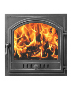 Дверка Везувий каминная 205 (Антрацит) (415х415)